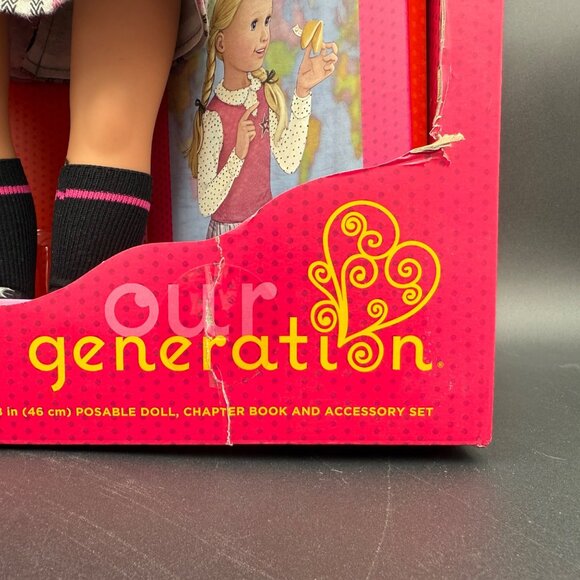 Our Generation Hally Storybook & Accessories 18" Posable School Doll READ - Picture 5 of 8